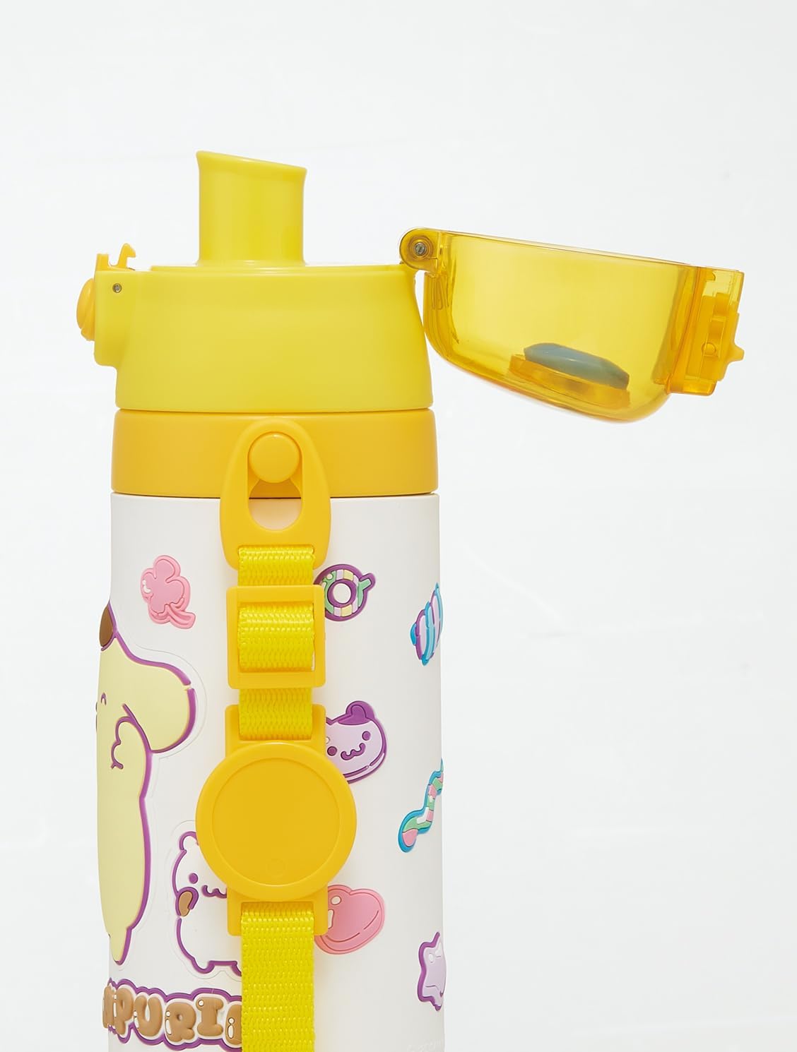 Skater SDPV5-A Children's Stainless Steel Water Bottle, Direct Drinking, 16.2 fl oz (480 ml), Sanrio Pompom Pudding, Marshmallow Gummy, Girls, 3D Print, Child-friendly Lightweight Type, Cold