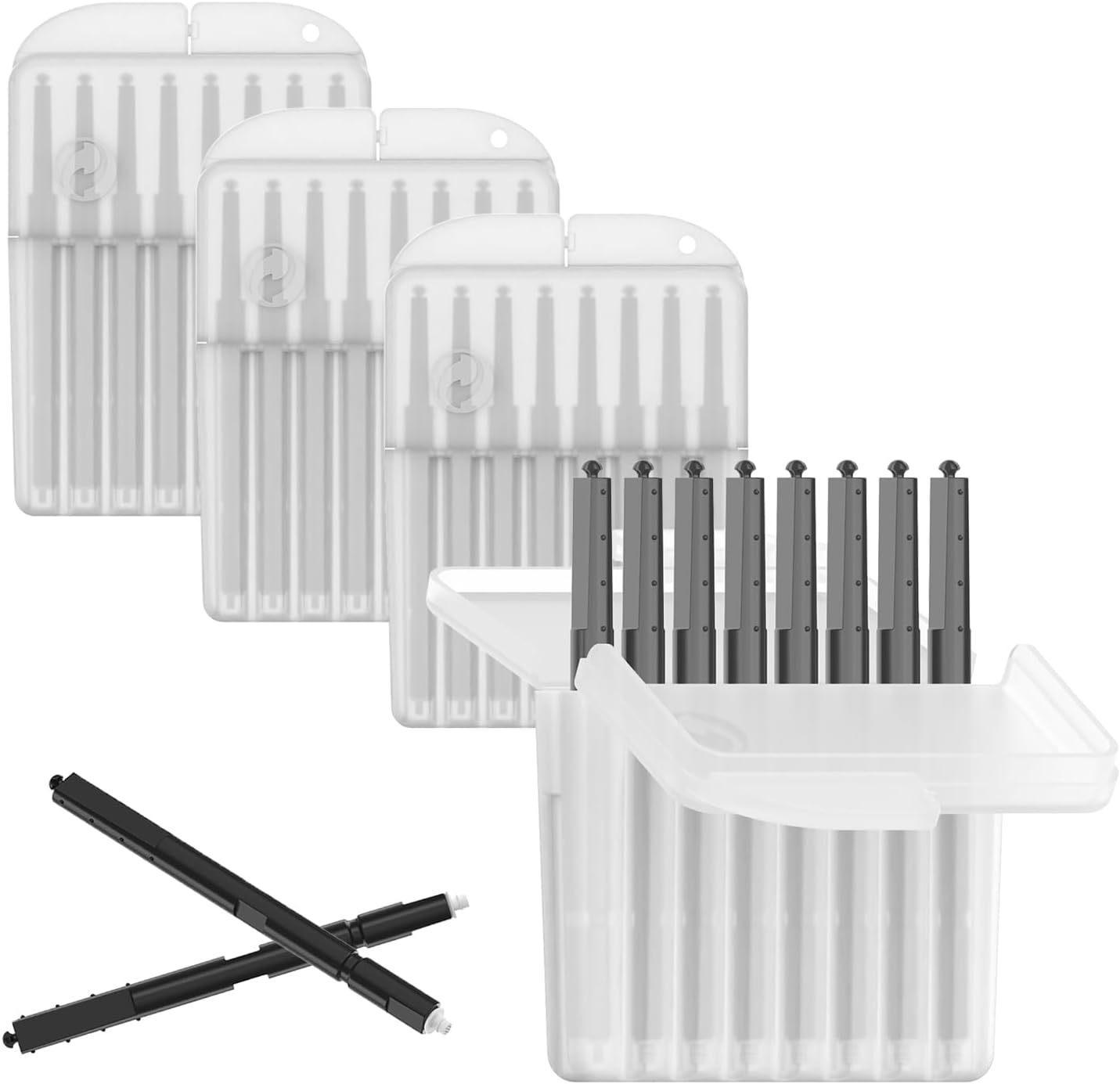(32 Pcs) Phonak Cerumen Stop Wax Guards Filters for Hearing Aids Resound,Widex and Beltone, Hearing Aid Accessories Cerumen Stop Cleaning Kits Tool Replacement Parts, Ear Tips Supplies (4 Packs）