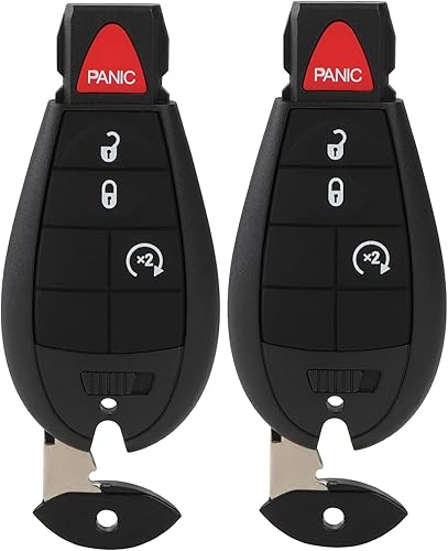 cciyu Llavero remoto 2014-2018 apto para Jeep Cherokee 2.4L 2014-2018 apto para Jeep Cherokee 3.2L 4 botones GQ4-53T