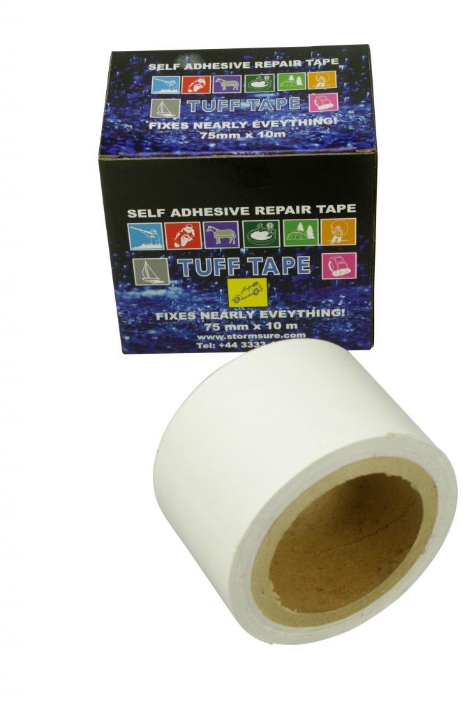 Tuff Tape Repair Tape 10m Roll - Tent, Awning, Groundsheet, Line, Shell, Outdoor Equipment - Waterproof, Self-Adhesive, Durable