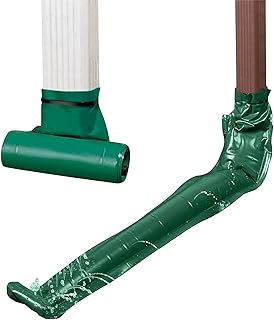 BAIRONG Gutter Downspout Extensions, Flexible Down Spout Drain Extender with Cable Ties - Garden Supplies for Automatic Water Drainage - Drain Gutter and Downspouts