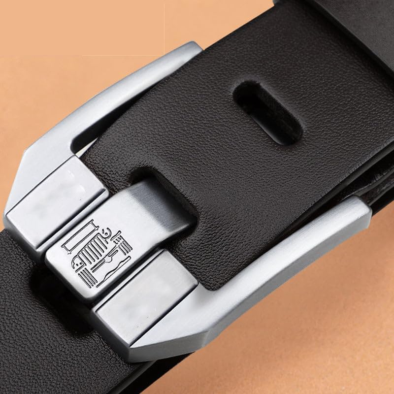 Men’s Belt with Adjustable Buckle, Men's Belt Fashion & Classic for Dress and Casual, Anti-Split Edge Design4