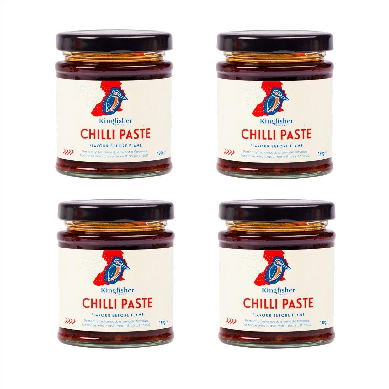 Kingfisher Chilli Hot Chilli Paste, 4 Jars