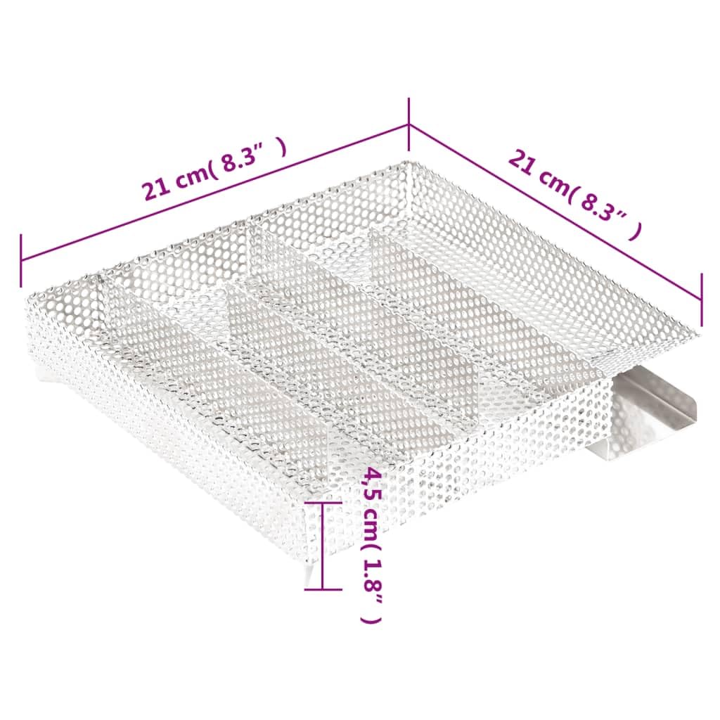 Horno para ahumar con generador de humo frío, acero galvanizado, para carne, pescado, salchichas, balcón, terraza, jardín, camping, con termómetro y ventana de cristal