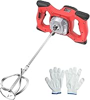 IMAYCC 2100W Electric Concrete Mixer - 6-Speed Handheld Cement Mud Mixer for Mortar, Paint, Grout, Plaster & Fodder