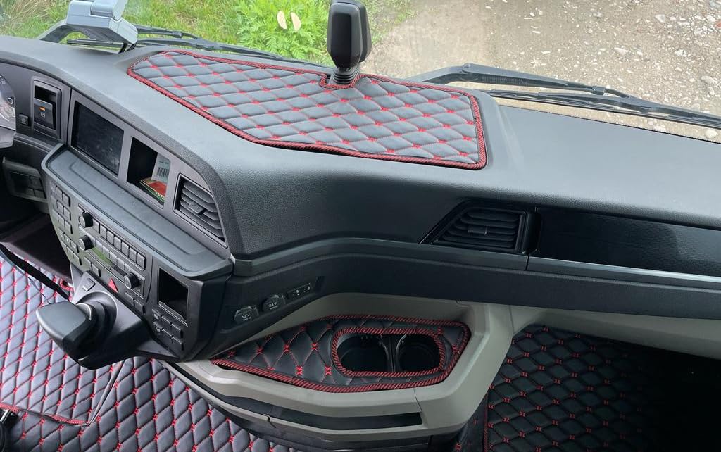 Fußmatten, Automatten LKW Man TGX Automatikgetriebe 2020+ (Schwarz-Blau)