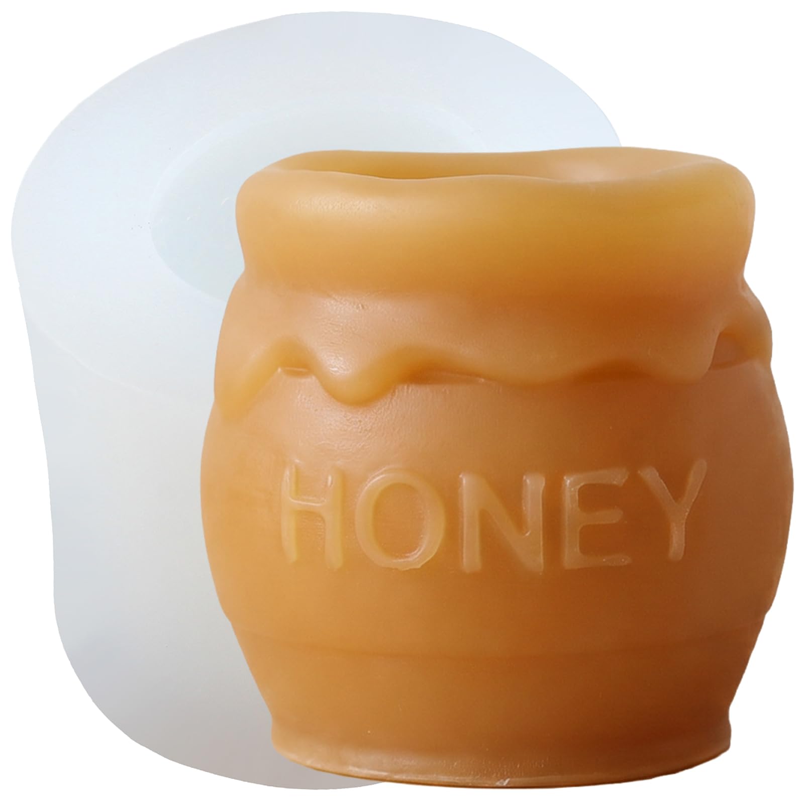 XIAOSHUI Jar Candle Mould Bee Honey Jar Candle Silicone Moulds