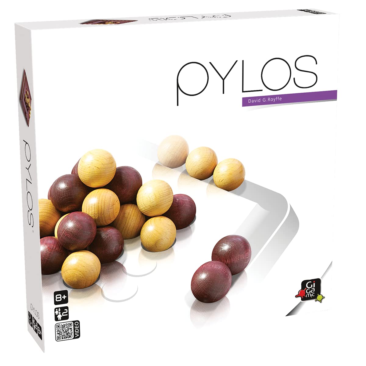 GIGAMIC, Pylos, Family Game, Wooden Game, 2 Players, from 8+ Years, 15 Minutes, German, Multilingual, Multicoloured, Colourful