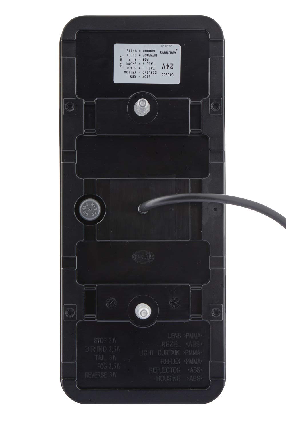 HELLA 2VP 345 900-011 Fanale Posteriore LED 24V - Luce Colon Per Veicoli Industriali
