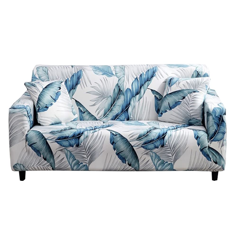 Bestenrose Sofa Cover 3 Seater Sofa Slipcovers Fitted Furniture Protector Printed Settee Covers Stylish Fabric Armchair Couch Covers With 1 Pillowcases (LYXZ, 3-Seater 70-86 inch)