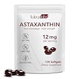 Astaxanthin 12mg, 120 Softgels, 4 Month Supply, Premium Astaxanthin Antioxidant Supplements with Antioxidant Activity, Supports Eye, Immune, Joint, Skin Health, Internal Circulation