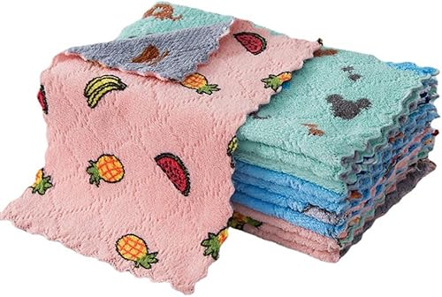 Paños de cocina de primera calidad, paños de limpieza de microfibra, paños coloridos para platos de celulosa, paños de esponja multiusos