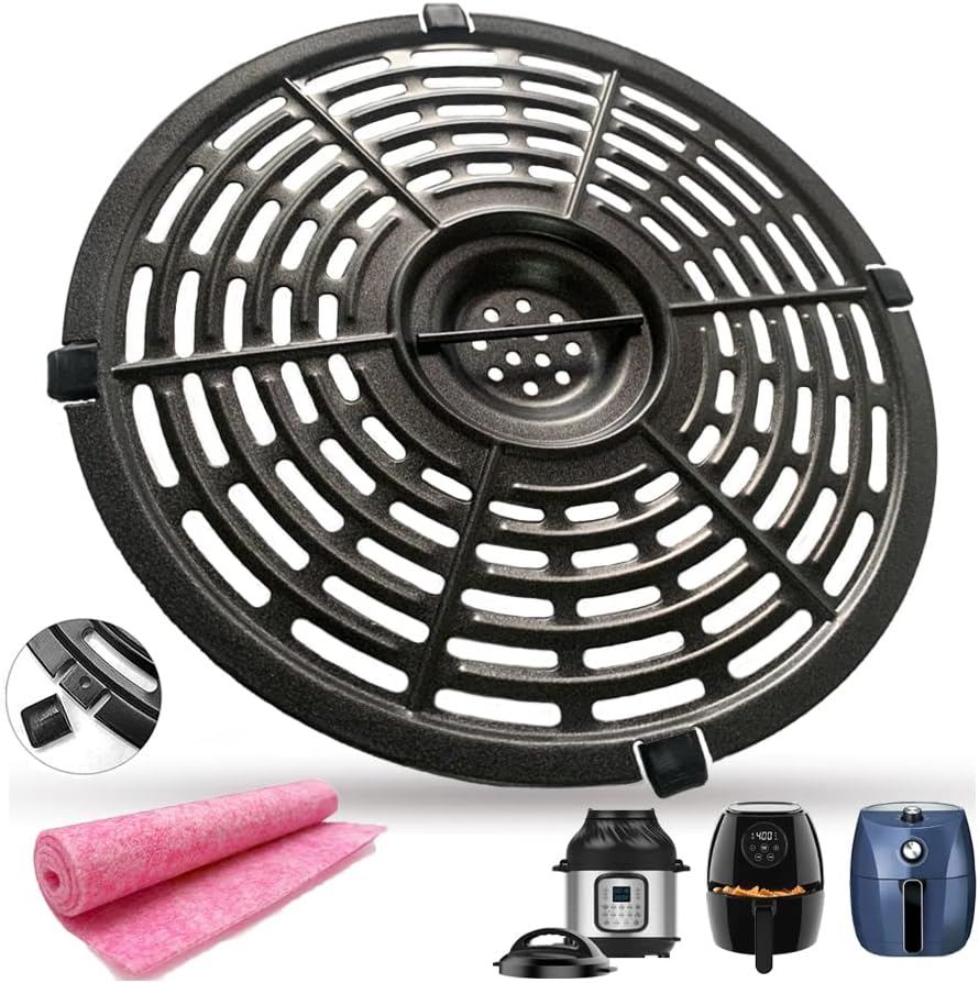 Bandeja para freidora de aire mejorada de 8 cuartos para freidoras de aire instantáneas Pot Duo Crisp Air Freiders, placa de sartén de freidora de