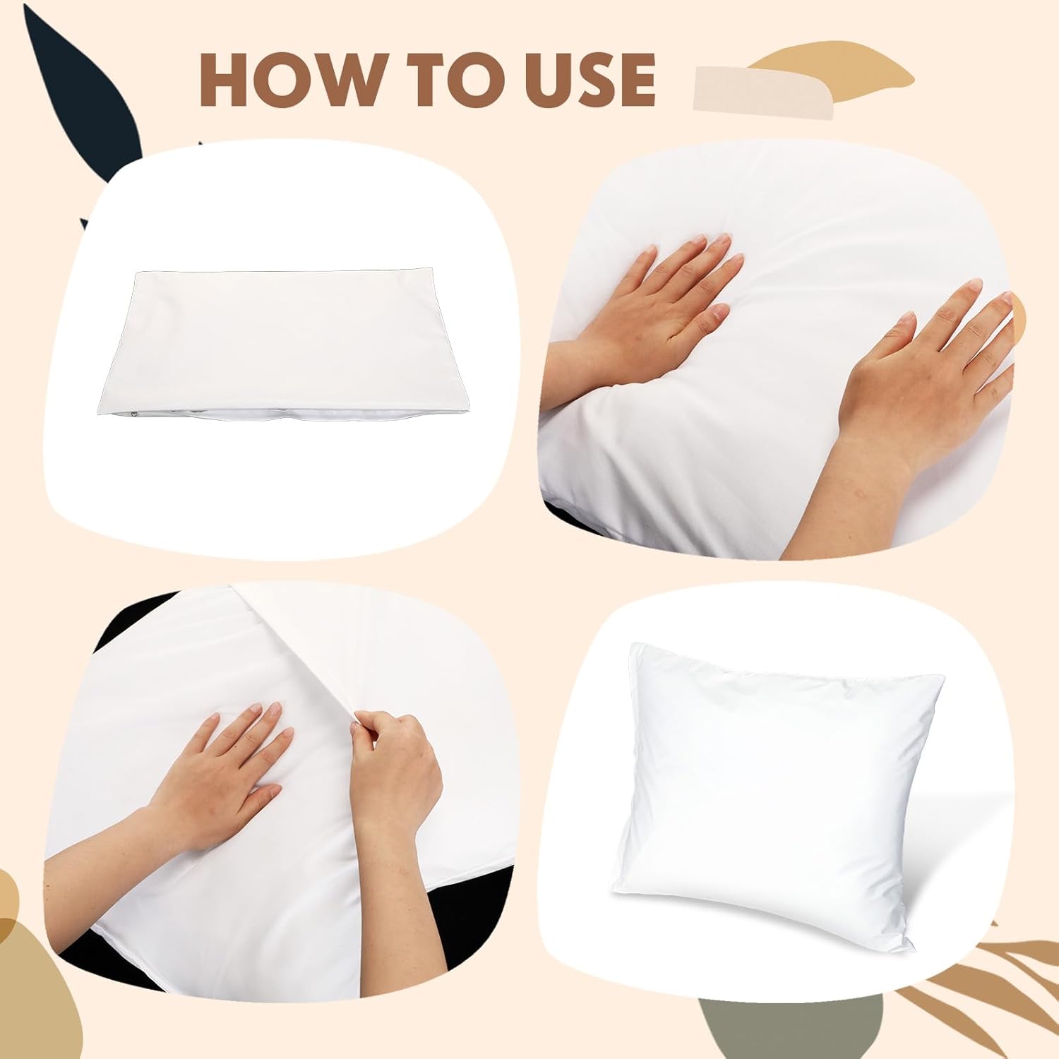 Jingmore 20 x 26 Inches Waterproof Medical Pillow with Vinyl Protector, Reusable Hospital Pillow for Sleeping, Fluid and Stain Resistant, Wipeable Easy Clean, White
