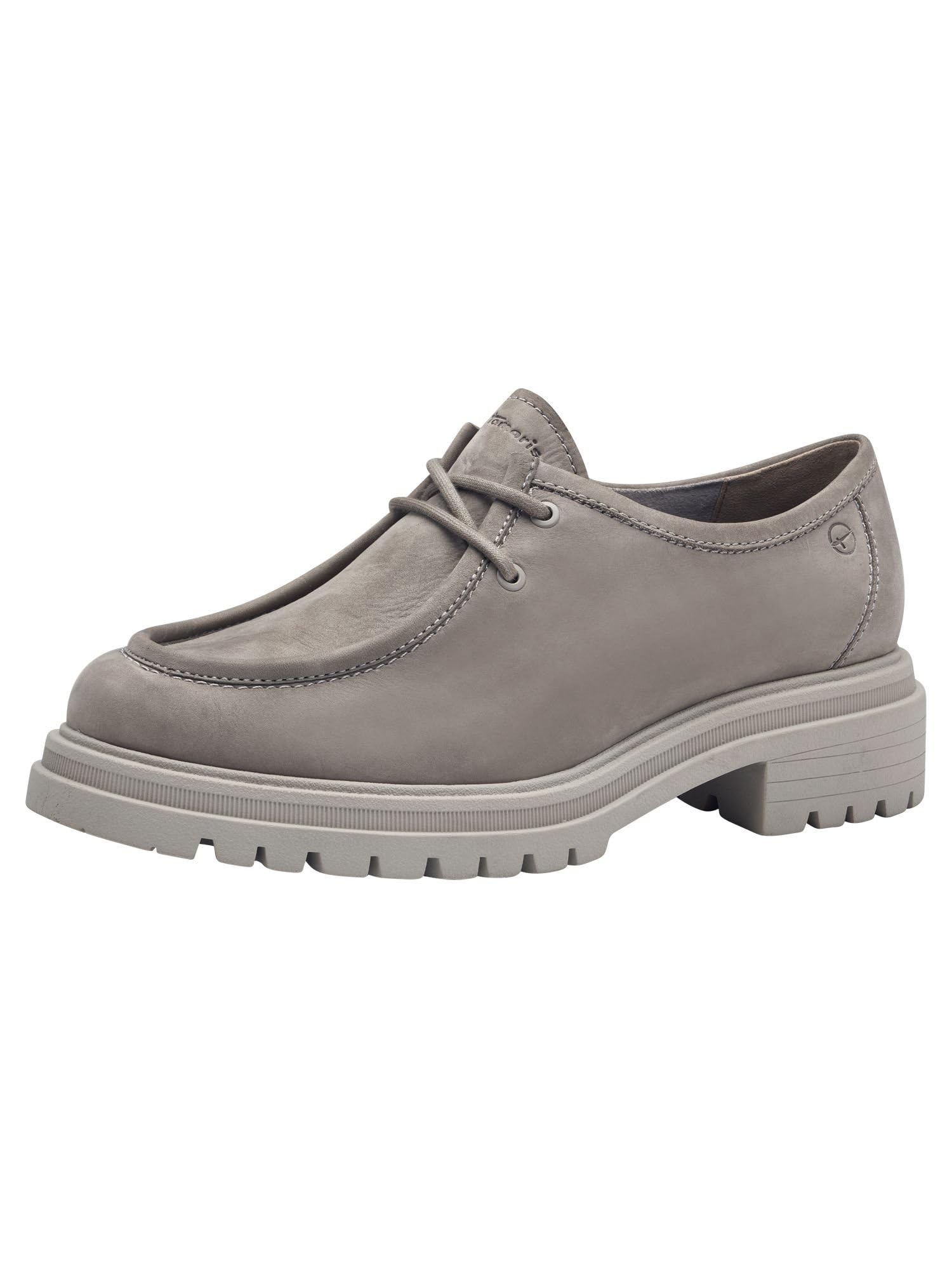 Tamaris Women's 1-23314-43 Lace-up Low Shoe, Gray, 7.5 UK