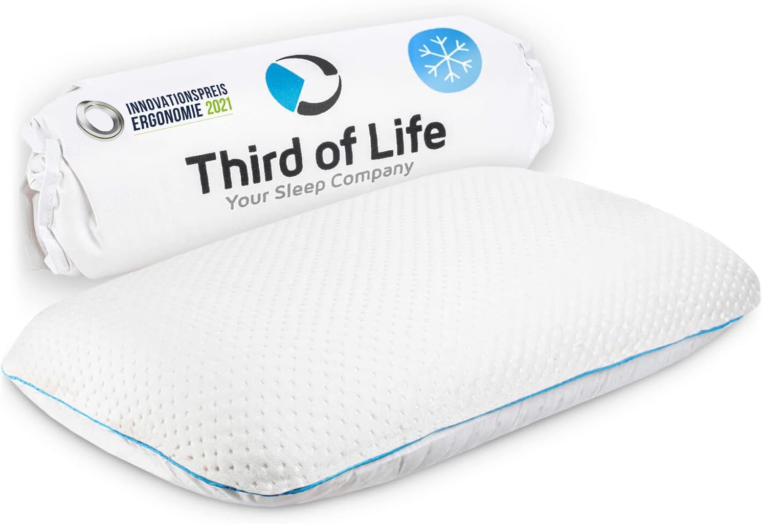 Third of Life Oreiller rafraîchissant 40x60 CLIMAR Oreiller Cervical Ergonomique à mémoire de