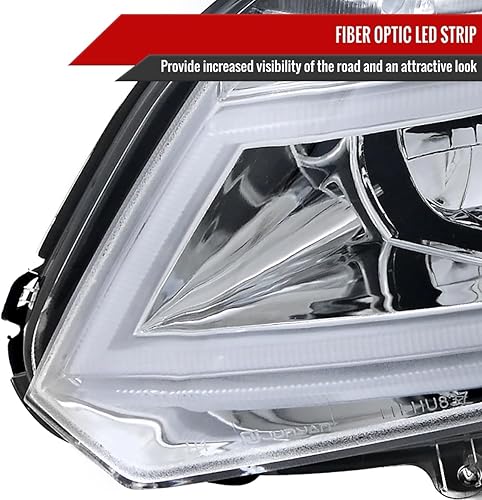 Miniatura 4 de Se adapta a faros delanteros transparentes de proyector Coupe Sedan 12-15 24Dr + barra LED