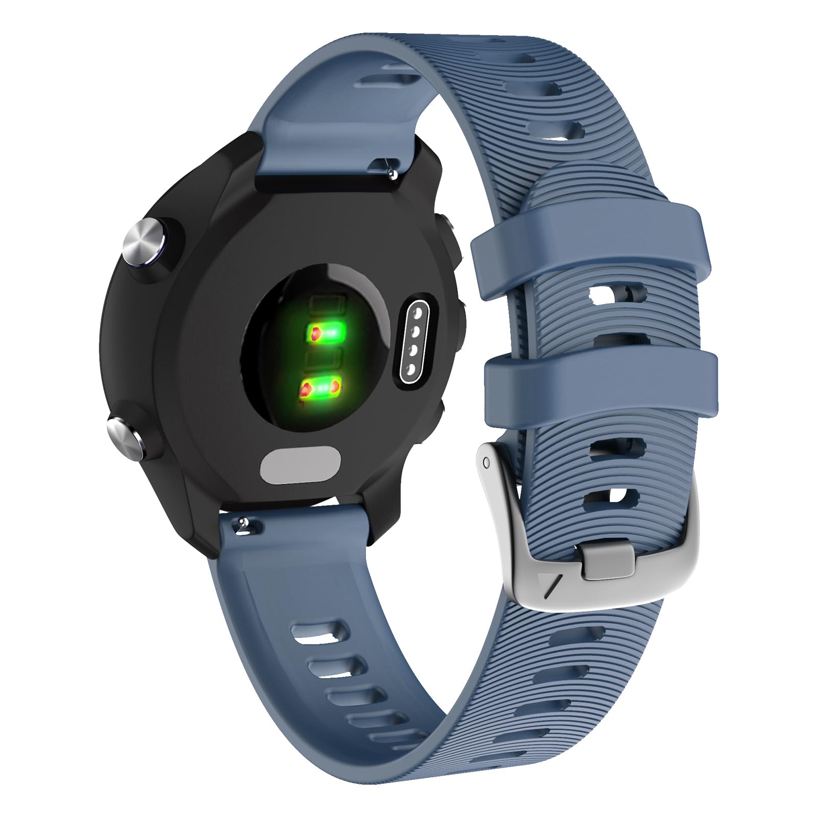 Strap for Garmin Forerunner 245/645 Music,20mm Width Starp for Garmin Vivoactive 3 Music/Venu/Venu sq (Blue Granite)