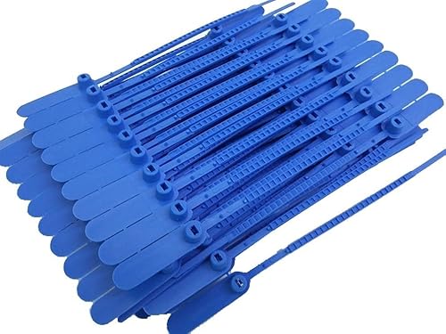 Lacre Numerado Para malote Sequencial Azul 23cm Pacote C/1000 Un