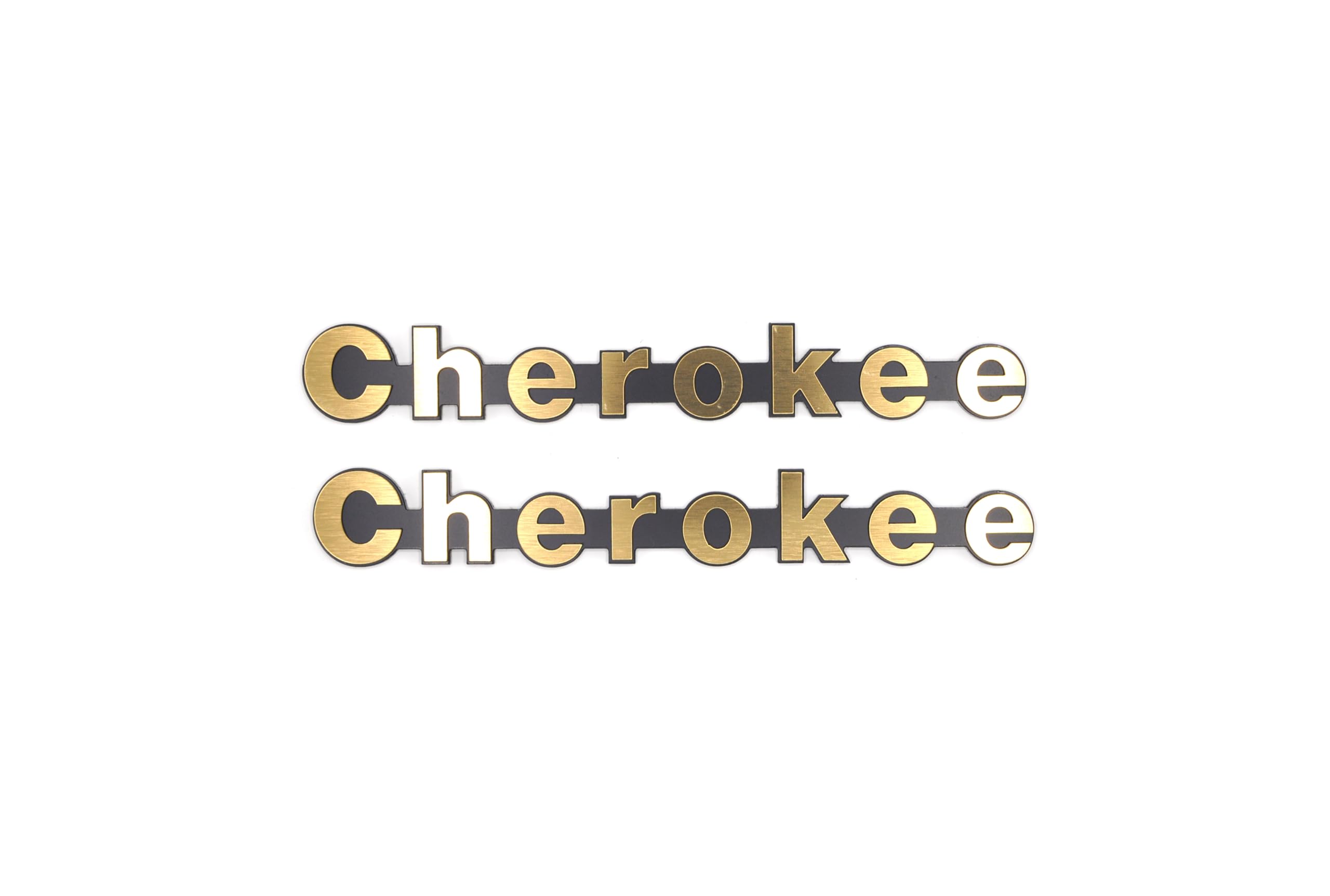 Jeep Cherokee (XJ) Kit de emblema lateral/insignia, G1 (oro cepillado)