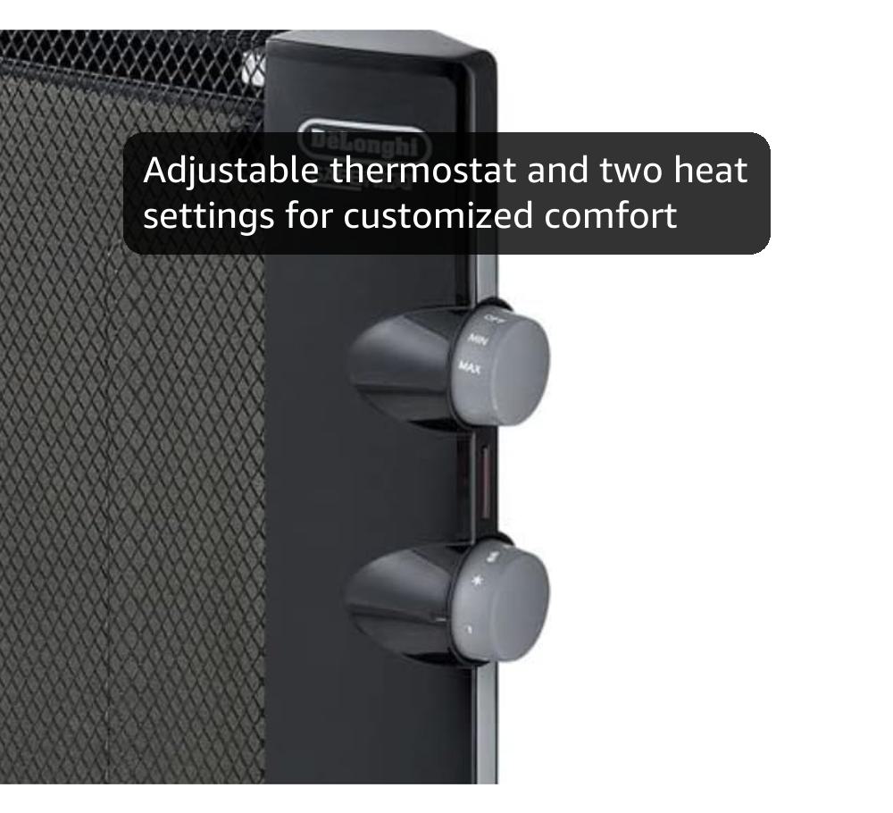 Amazon.com: DeLonghi Mica Panel Space Heater, 1500W quiet electric