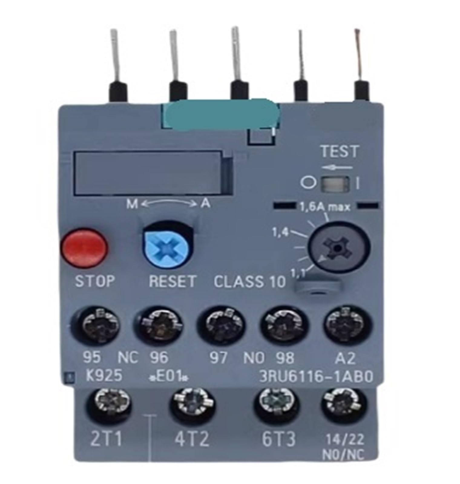 Relais 3RU6116-1BB0 1,4-2A de surcharge thermique Siemens pour disjoncteur