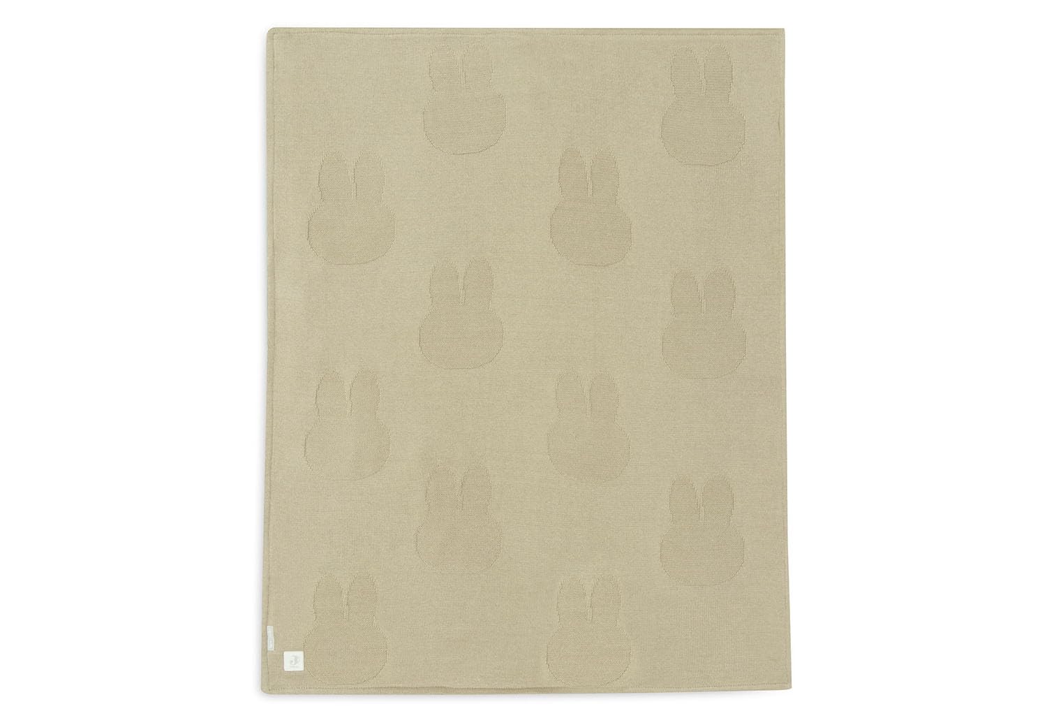 Jollein 517-522-67087 Koc dziecięcy z dzianiny z polaru - Miffy Olive (100 x 150 cm)