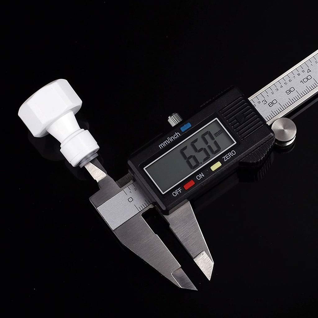 Plomería Juntas y Conexiones, Manguera de conexión de tubería de PE recta de 1/4" a 1/4" de diámetro exterior, conector rápido de plástico for filtro de agua RO de acuario, sistema de ósmosis