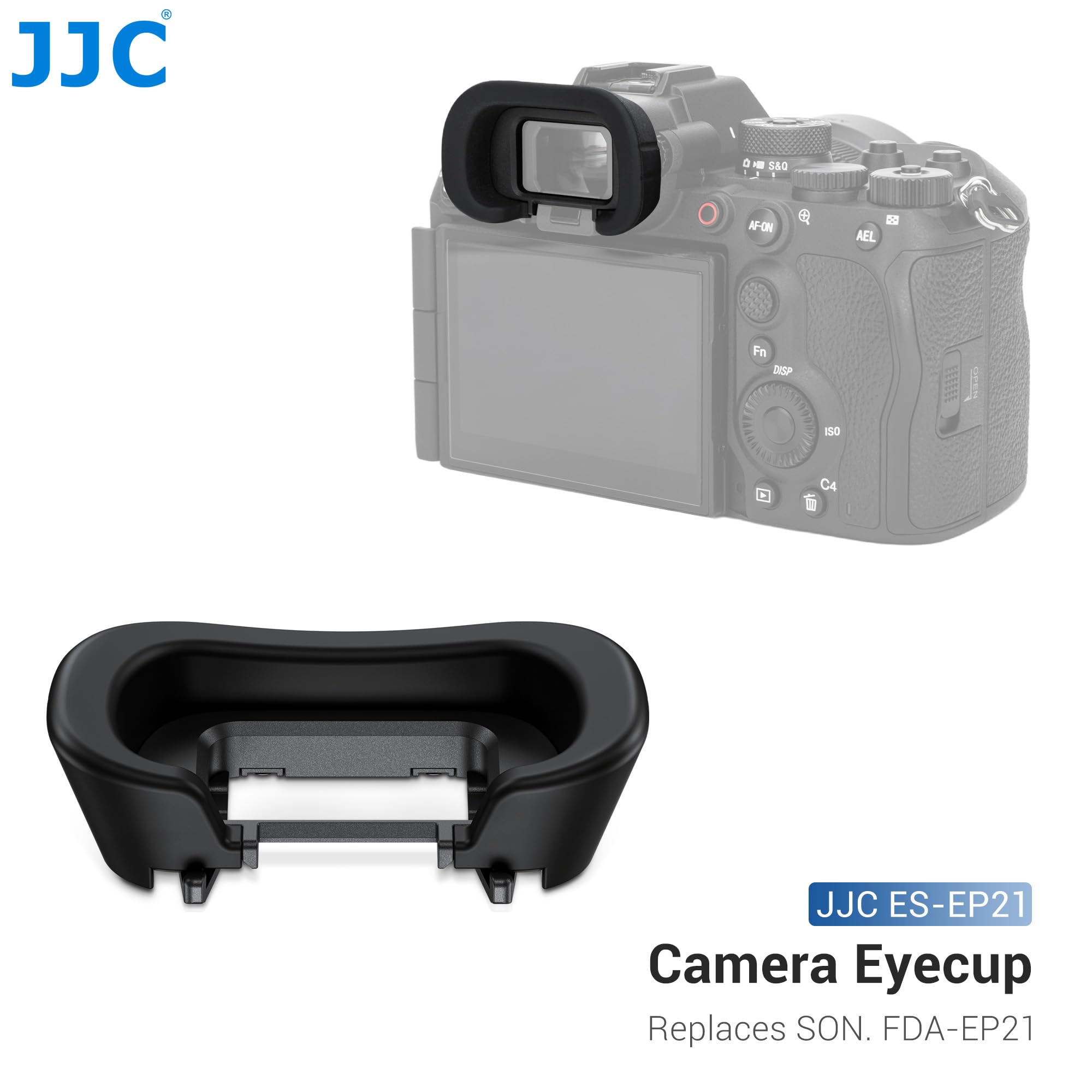 2 Pack JJC Tiefe Okularkappe Augenmuschel Silikon für Sony A1 A1II A9III A7RV A7RVI A7SIII A7IV A7V, ILCE-1/1M2 ILCE-7RM5/7RM6 ILCE-7SM3 ILCE-7M4/7M5 ILCE-9M3 Ersetzt Sony FDA-EP19 FDA-EP21 Okular