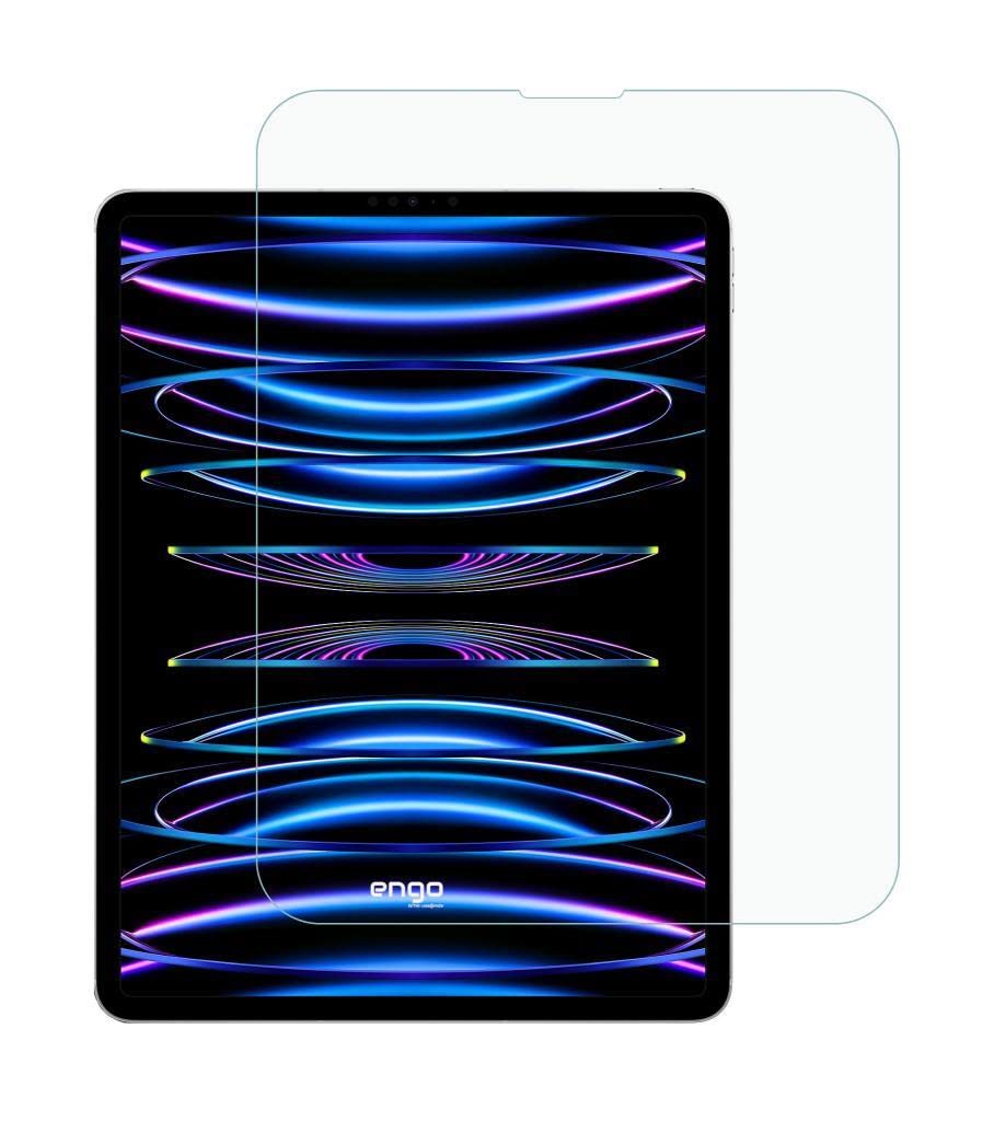 Engo Apple iPad Pro 11 İnç 2022 4. Nesil İle Uyumlu Ekran Koruyucu 9H Temperli Kırılmaz Esnek Nano Cam, Çizilmeye Ve Darbeye Dayanıklı Koruma, HD Şeffaf