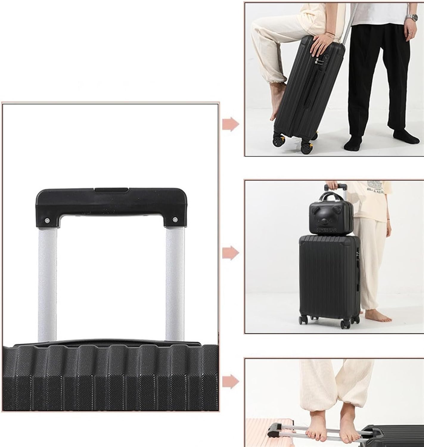 Maleta Maleta Resistente, Equipaje de facturación con Ruedas giratorias, Maletas de Viaje de Negocios con Ruedas Ligeras y Carcasa Dura Bolsas de Viaje
