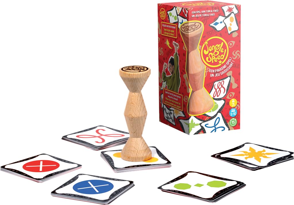 Asmodee | Jungle Speed - closed ECO pack | FR/NL | ZYGOMATIC | Ages 7+ | 2-10 players | 15-30 minutes per game | party game