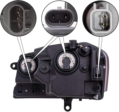 Miniatura 4 de Brock Faro halógeno de repuesto para pasajero con bisel cromado compatible con Avenger 5116342AB 2008-2014