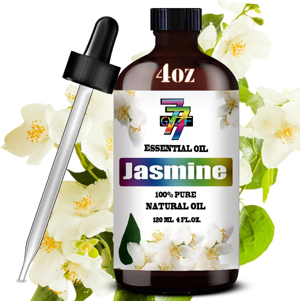Essential Oil Two 4 Fl Oz (120Ml) Set - Pure Natural Black Pepper Oil and Jasmine Essential Oil for Diffuser, Humidifier, Skin Care, Home Fragrance, Bath, Hair Care, Cleansing, Massage, Yoga image 2