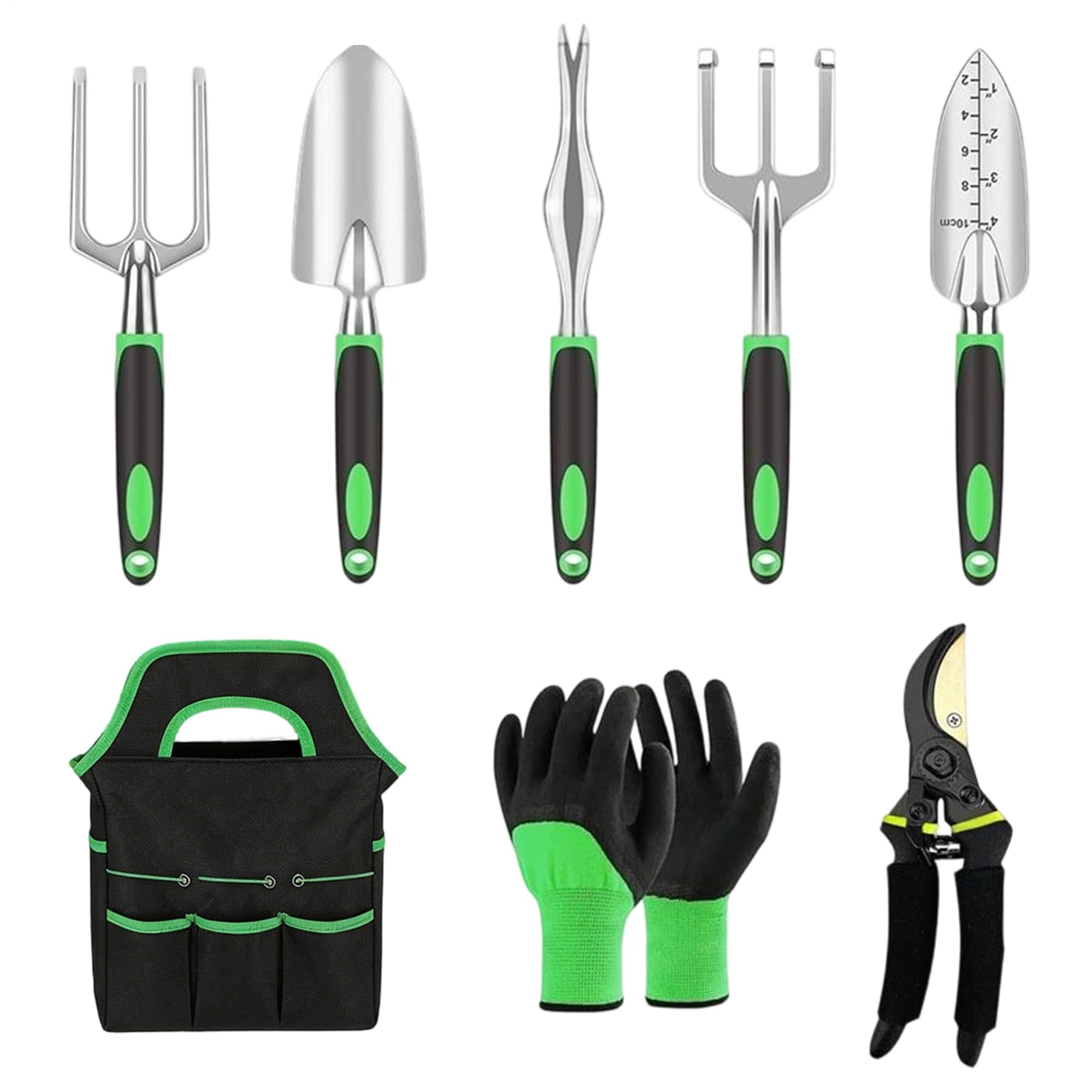 Juego de Herramientas de Jardín Insumos de Plantas Portátiles y Resistentes | Kit De Jardinería Y Utensilios Para Soltar Tierra Trasplantar Podar Amateur