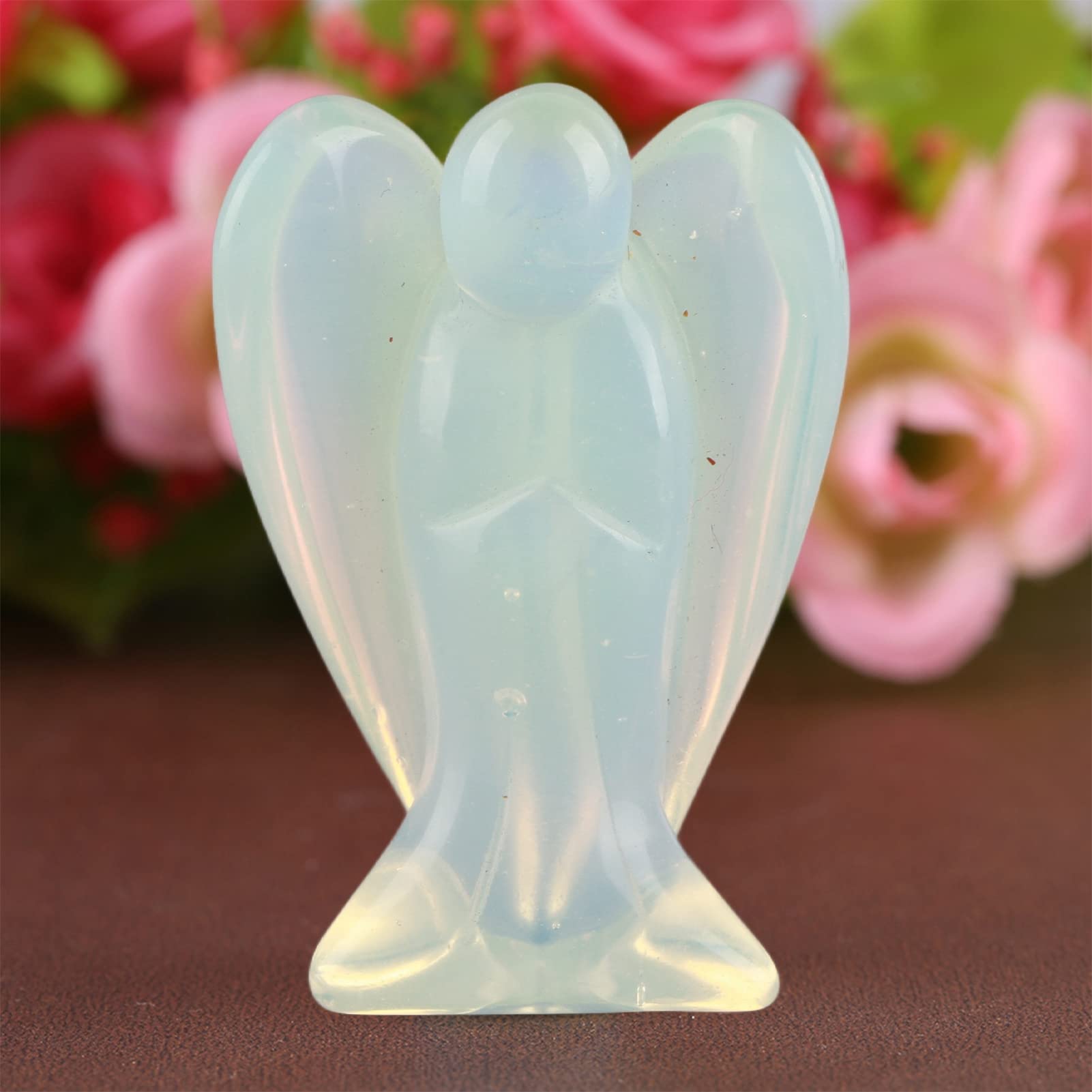 Figurine Ange En Cristal Pinti 3.6cm - Pierre Naturelle (améthyste Ou Autre), énergie, Chakra, Idée Cadeau
