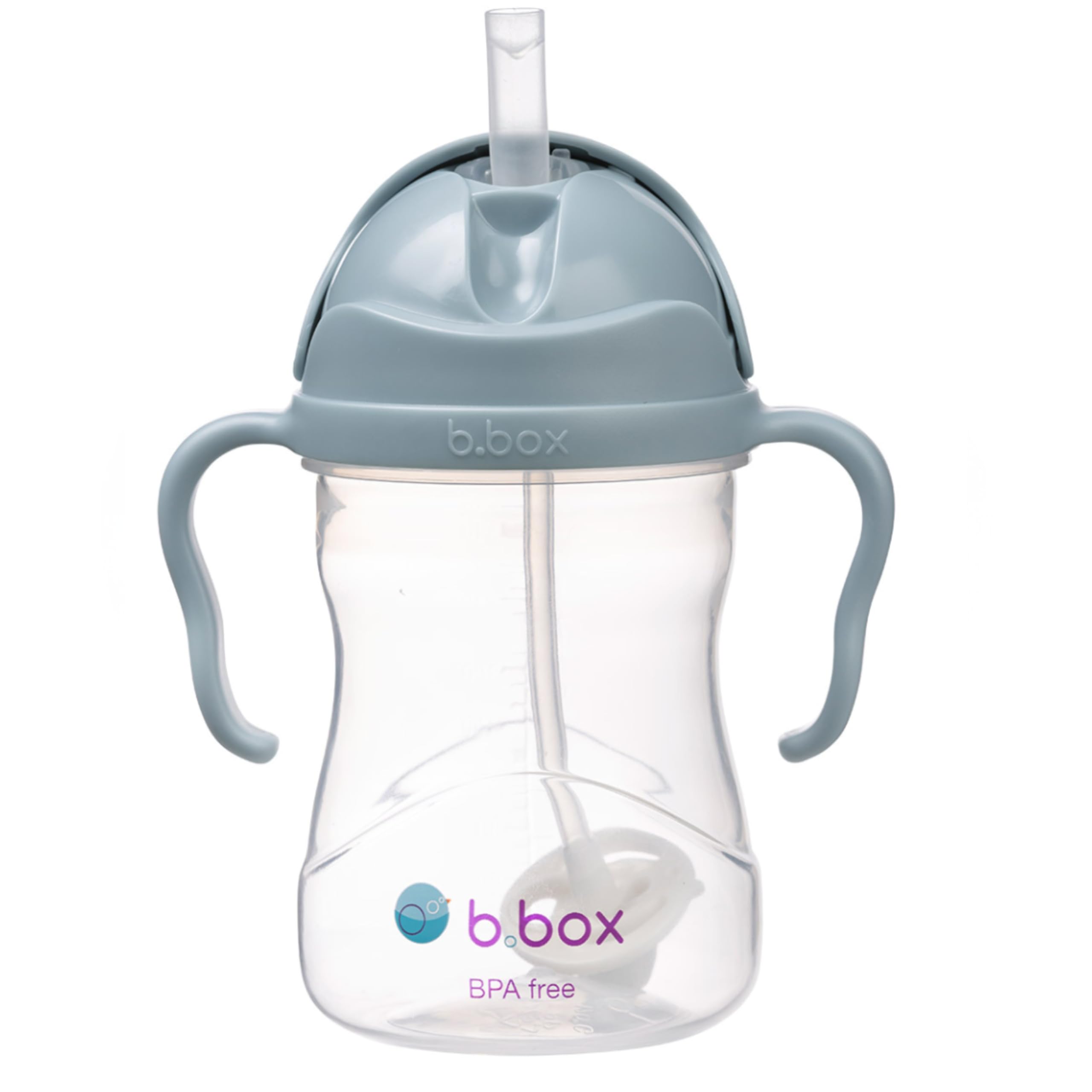 b.Box Weighted Straw Sippy Cup 240ml Ocean Blue