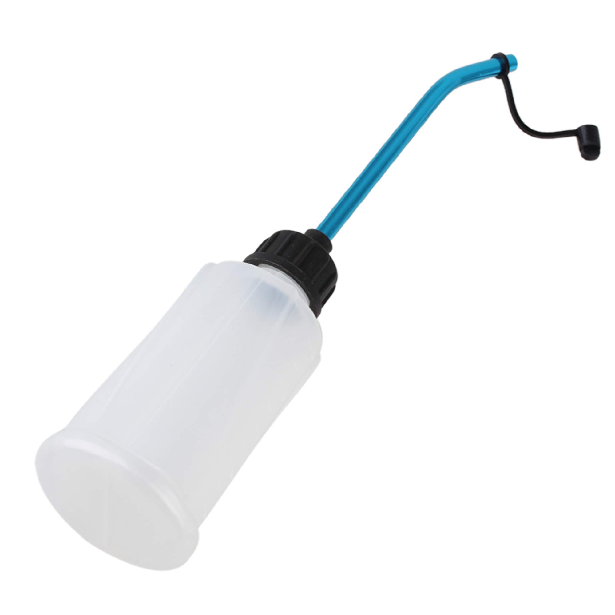 Mxfans T10034 Nitro Kraftstoff-Nachfüllflasche mit Aluminium-Legierung, 250 ml, Weiß, für RC Modellauto