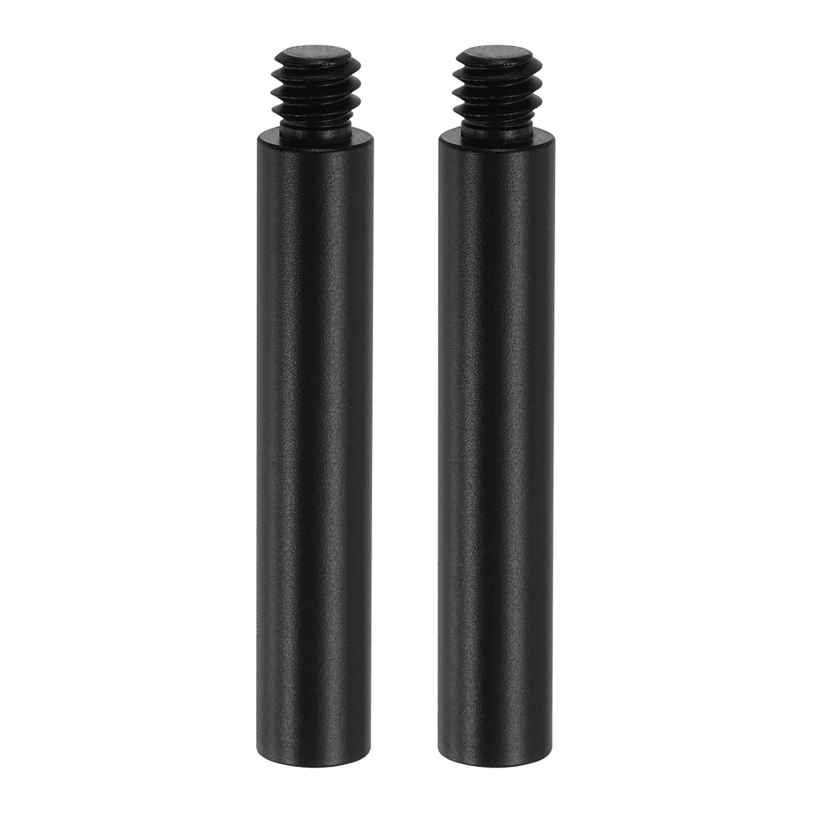 PATIKIL Metalowy pręt przedłużający 5 cm, 2 szt. 1/10.2 cm-20 gwint żeński do męskiego 0.8 cm, lekki stabilizator ze stopu aluminium, akcesoria, mocowanie statywu, rura przedłużająca do statywu DSLR