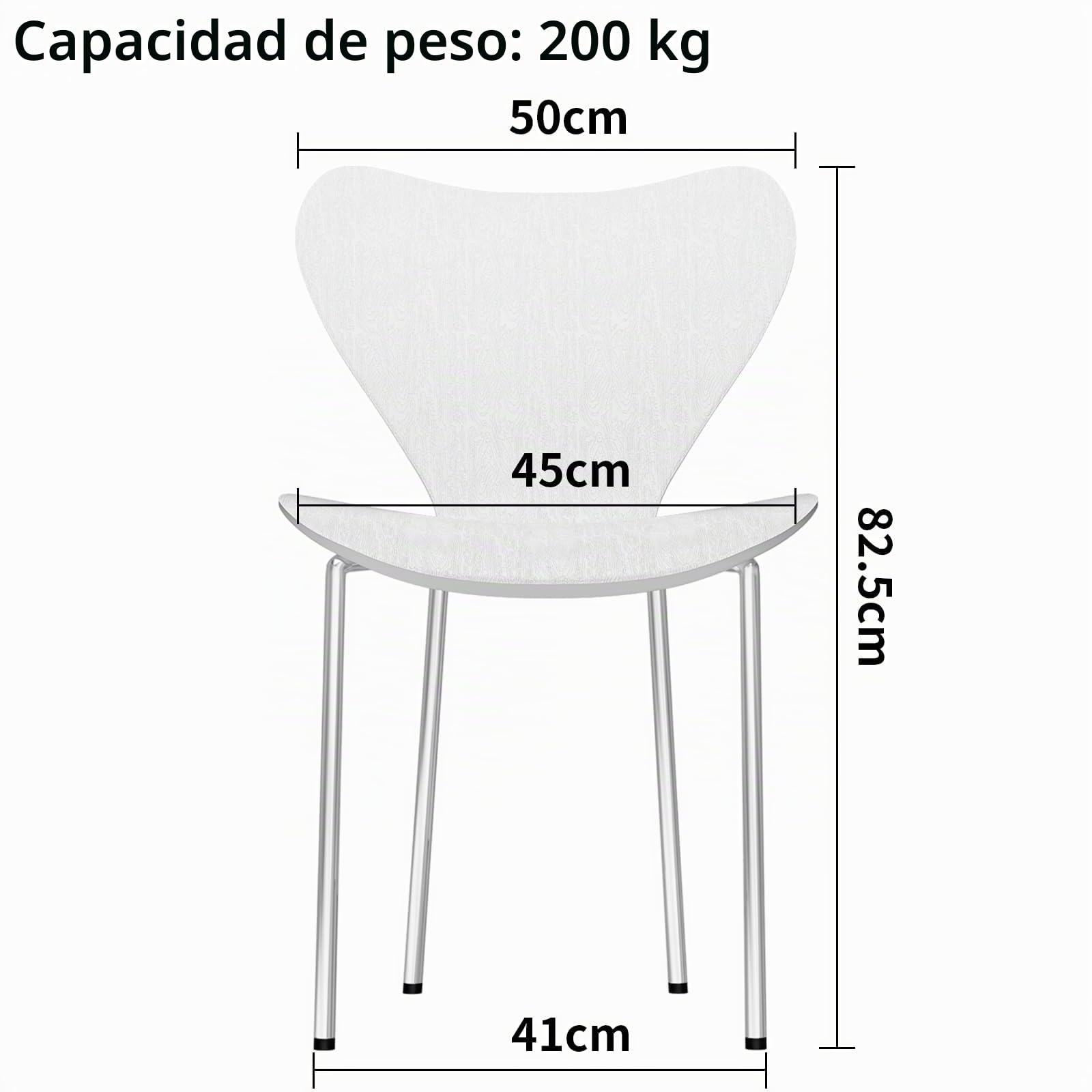 PIPIPOXER Juego de 4 sillas de Comedor, Polipropileno sillas de Comedor, sillas de Cocina, sillas de salón con Respaldo de Polipropileno y Patas de Placa eléctrica,Negro Gris Amarillo Verde