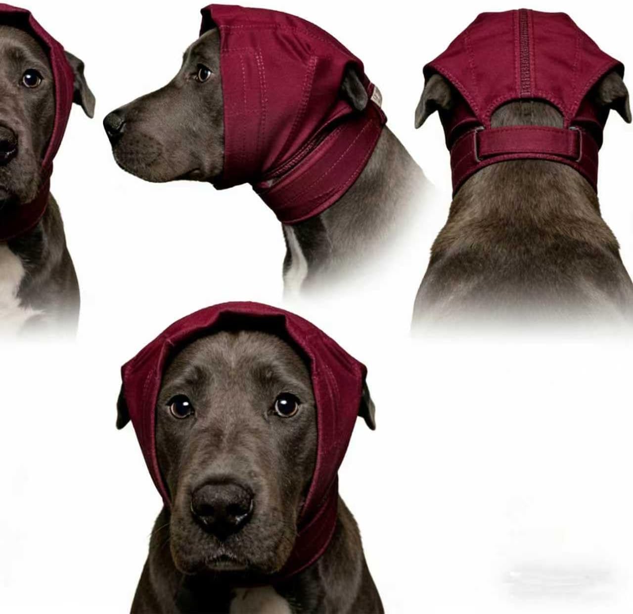 Dog Ear Cleaning Wrap: Daily Hygienic Care| Reduce Wax&Dirt—Breathable Cotton Blend—Use with Ear Wipes—Post-Bath/Post-Walk