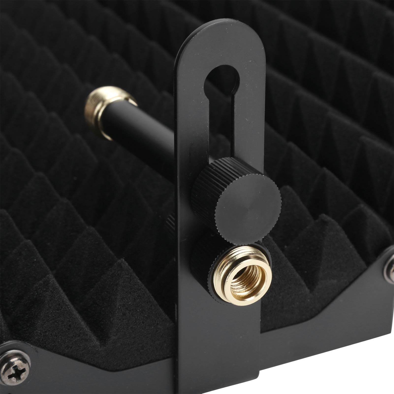 KUIDAMOS Filtro per Microfono Scudo Isolante Pieghevole a 5 Strati per Studio di Registrazione Materiale Guscio in ABS di Alta qualità