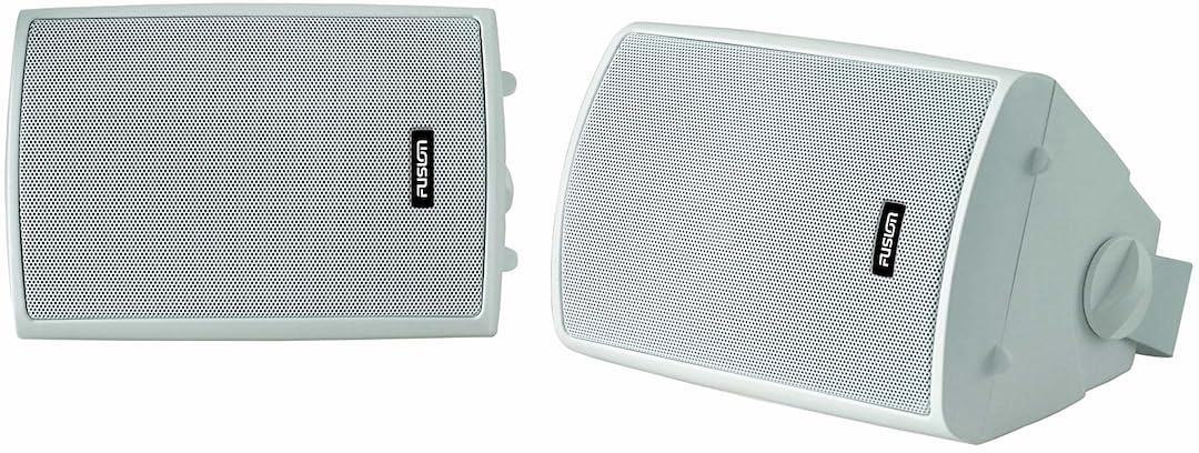 Fusion 10,2 cm Compact marine box speaker – (pair) White