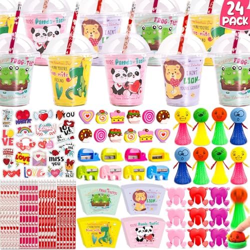 Amazon.com: Valentines Day Gifts for Kids Classroom - 24 Pack ...