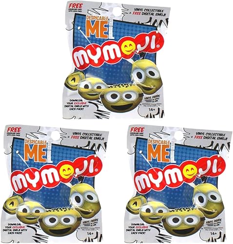 Funko Despicable Me Minions Mymoji - Mini figura de acción de vinilo misterioso, bolsas ciegas de regalo, paquete de 3 unidades (surtido)