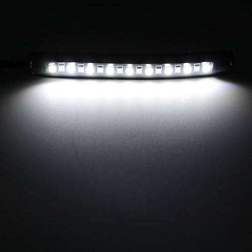 Miniatura 4 de Purishion - 2 luces LED universales flexibles para placa, de freno y de direccional para motocicleta, bicicleta, ATV, coche, RV, SUV, luz trasera de