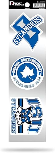 Miniatura 60 de NCAA - Juego de calcomanías retro Spirit de 3 piezas