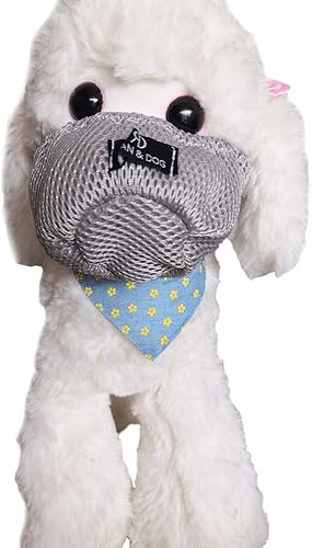 Bozal para mascotas, cubierta protectora para la boca del perro, transpirable, antimordeduras, ajustable, bozal antivaho para perros pequeños y