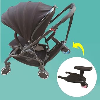 2-in-1 Universal Stroller Board for Most Strollers, Pink