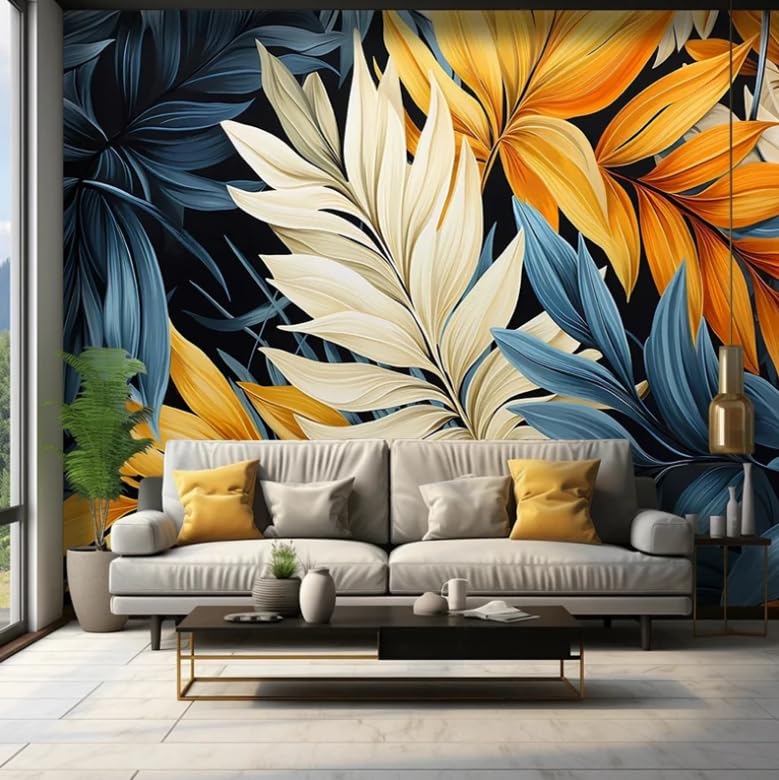 Papier peint photo mural 3D plumes chambre coucher 400x280 cm